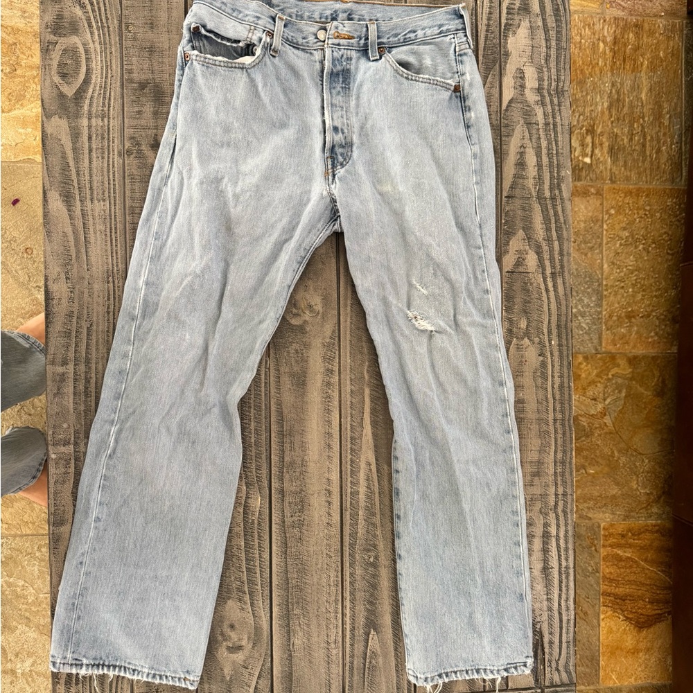 Vintage Levi’s 501 XX Distressed Button Fly Jeans